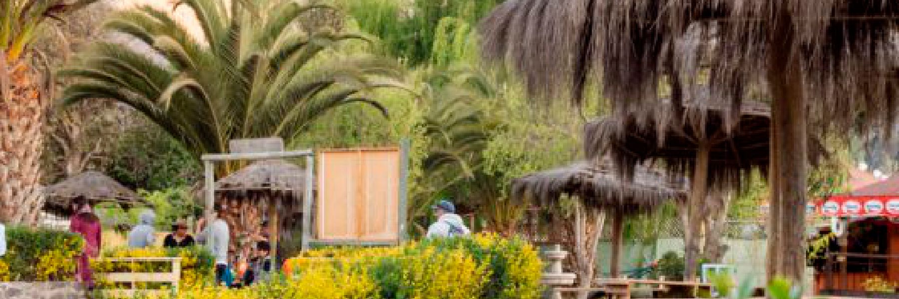 Sector de camping y quinchos del complejo Riojana